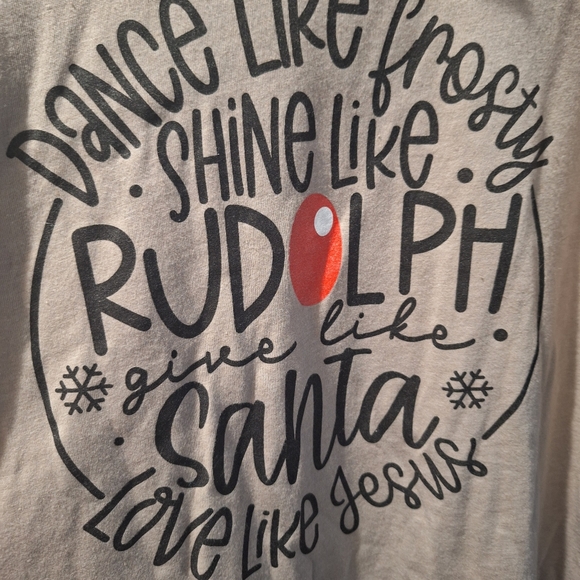Cute Women's Christmas Long Sleeve Tee - Picture 2 of 4